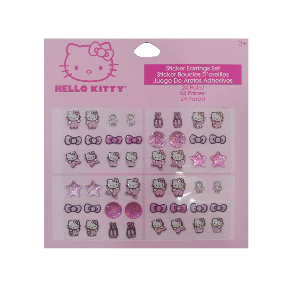 گوشوراه دخترانه هلوکیتی کد 001 مجموعه 24 عددی