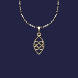 گردنبند طلا 18 عیار زنانه مدوپد مدل هندسی کد Y2-1-1024