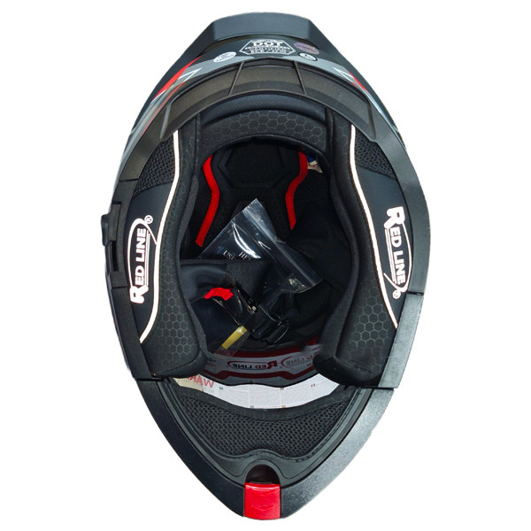 کلاه کاسکت فک متحرک ردلاین مدل عینک دار کد RE960