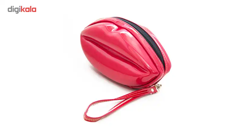 کیف لوازم آرایشی سایز بزرگ لب قرمز مدل L 440