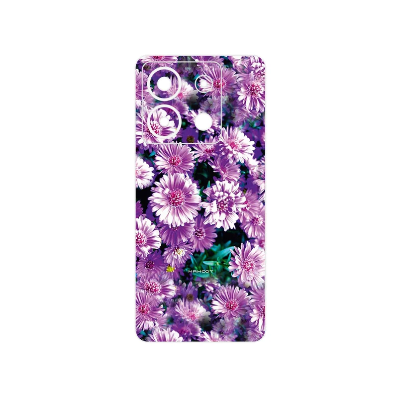 برچسب پوششی ماهوت مدل Purple_Flower مناسب برای گوشی موبایل شیائومی Redmi Note 13 Pro 5G