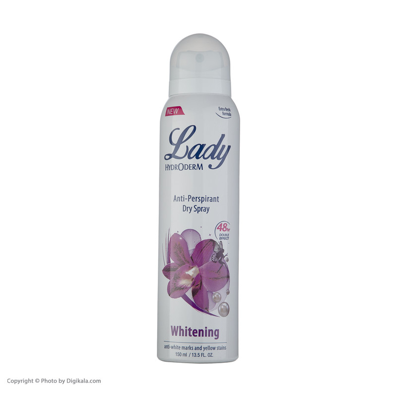 اسپری ضد تعریق زنانه هیدرودرم مدل Whitening حجم 150 میلی لیتر
