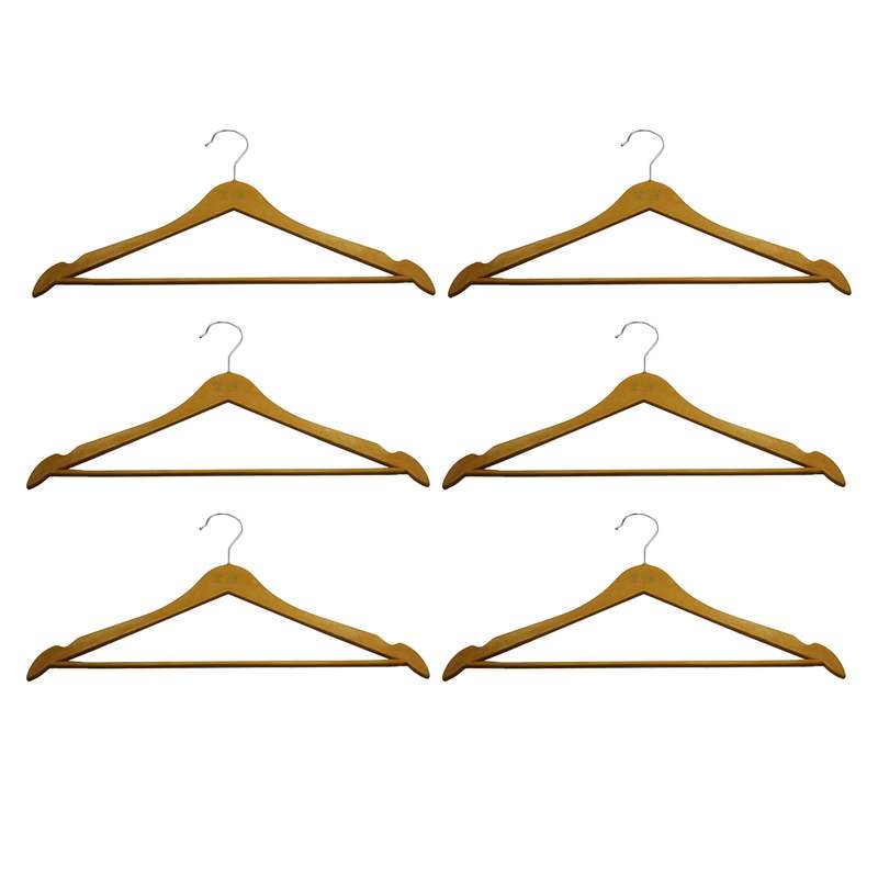 چوب لباسی مدل پرشین کت کد YP-06 مجموعه 6 عددی