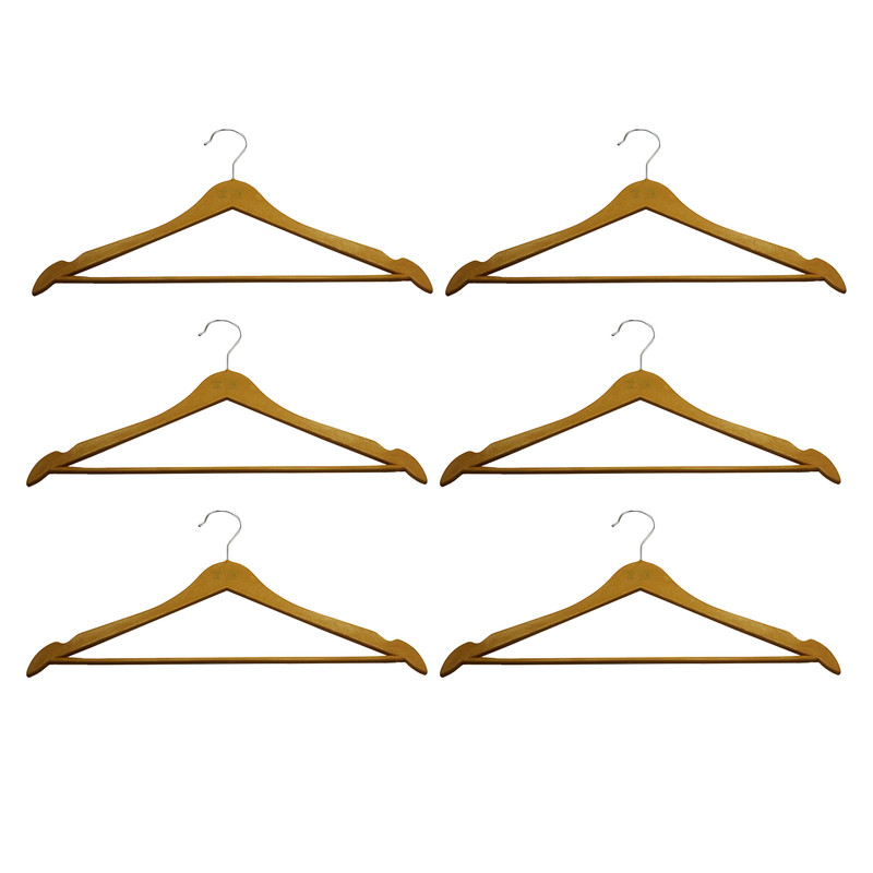 چوب لباسی مدل پرشین کت کد YP-06 مجموعه 6 عددی