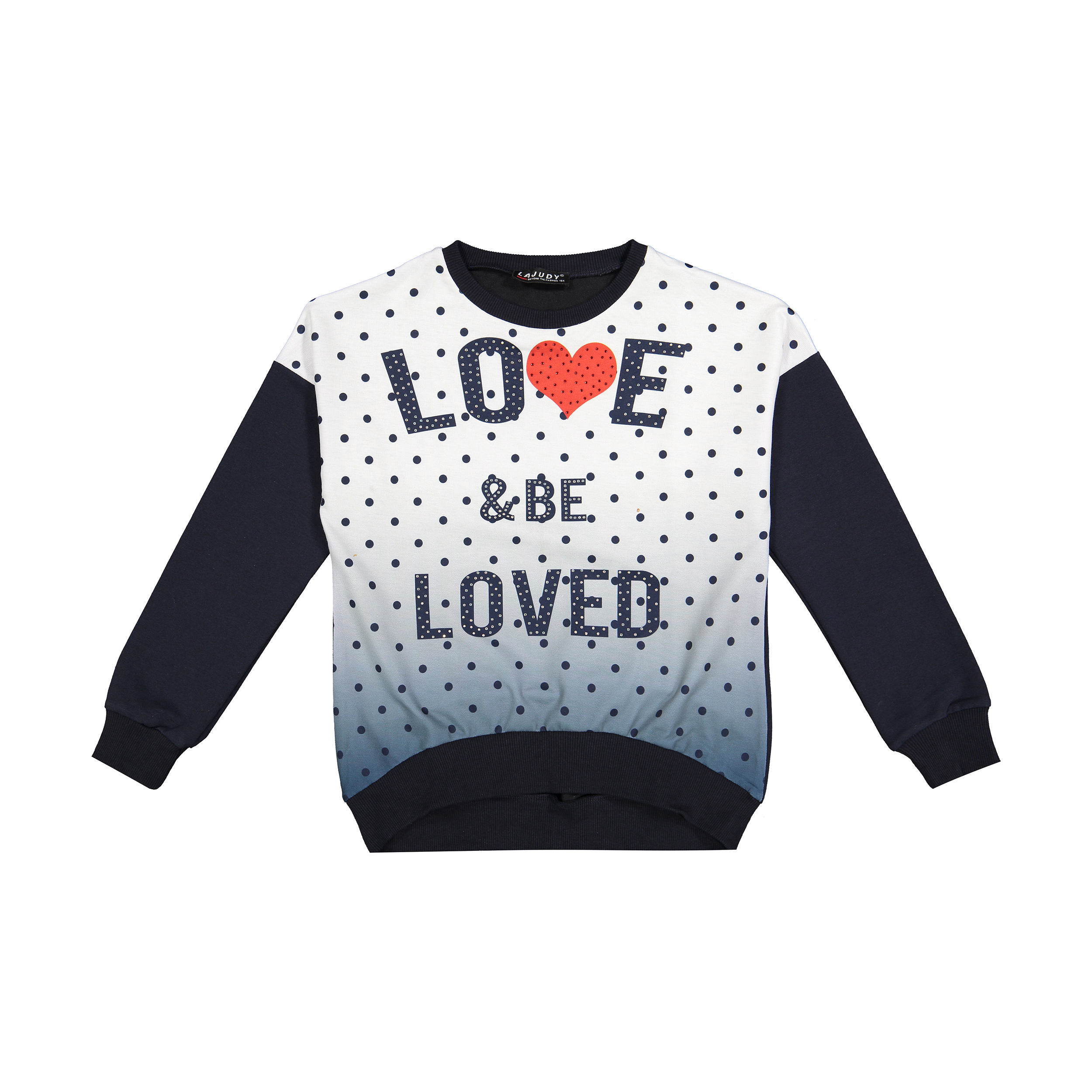 سویشرت دخترانه لاجودی مدل B-07