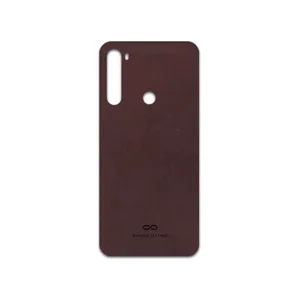 MAHOOT Matte-Dark-Brown-Leather Cover Sticker for Xiaomi Redmi Note 8 2021