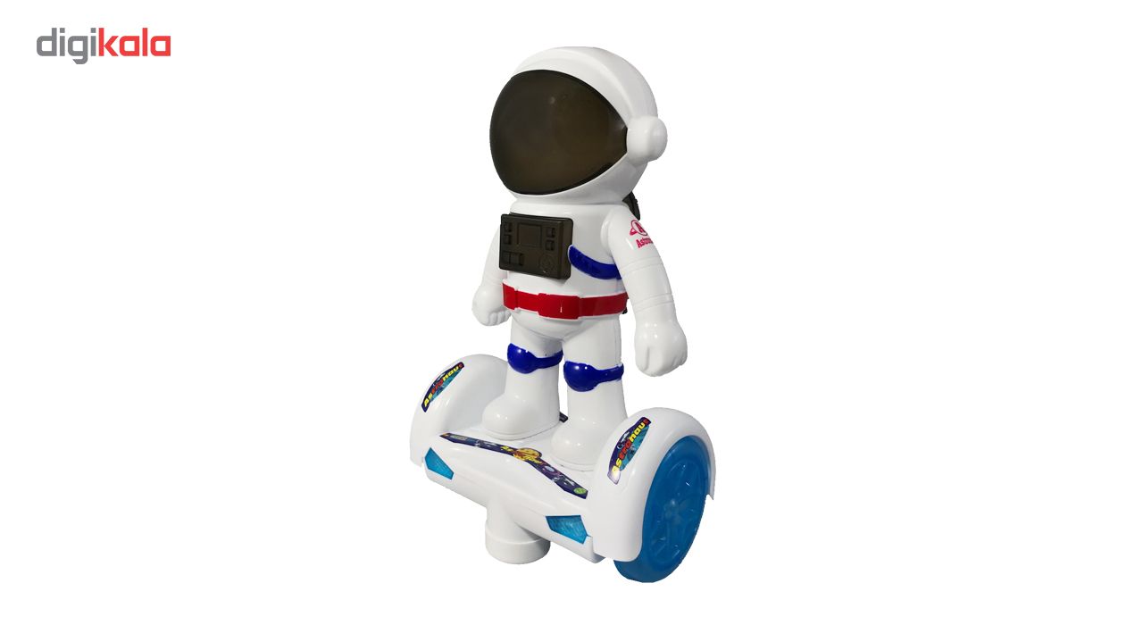 ربات موزیکال اسكوتر سوارمدل آدم فضایی کد 100