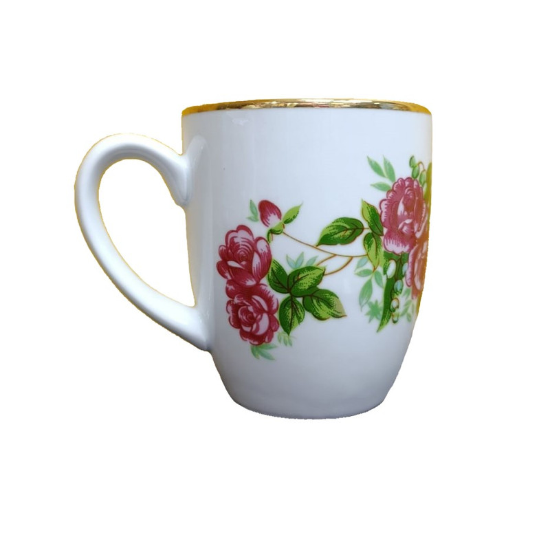 ماگ طرح گلسرخ مدل بیضی