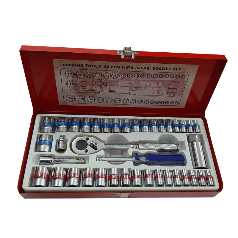 مجموعه 40 عددی آچار و بکس کینگ تولز مدل KIT40