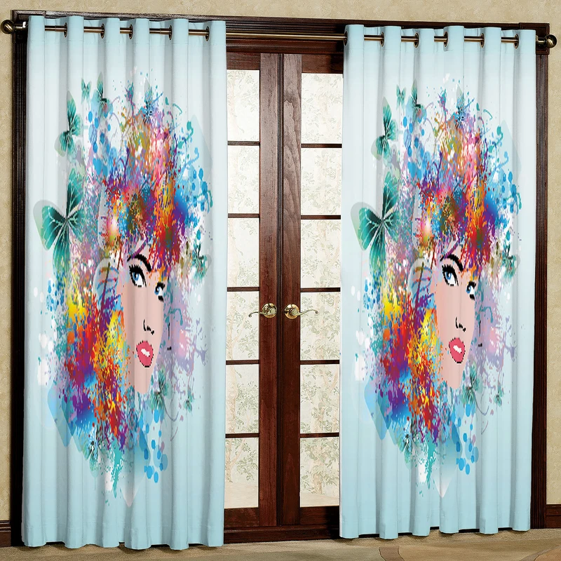 پرده مدل مخمل پانچی کد 2065T2 سایز 200x140 سانتی متر