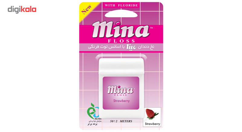 نخ دندان مینا مدل Strawberry