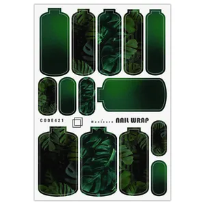 برچسب ناخن مدل نیل رپ برگ انجیری کد 421