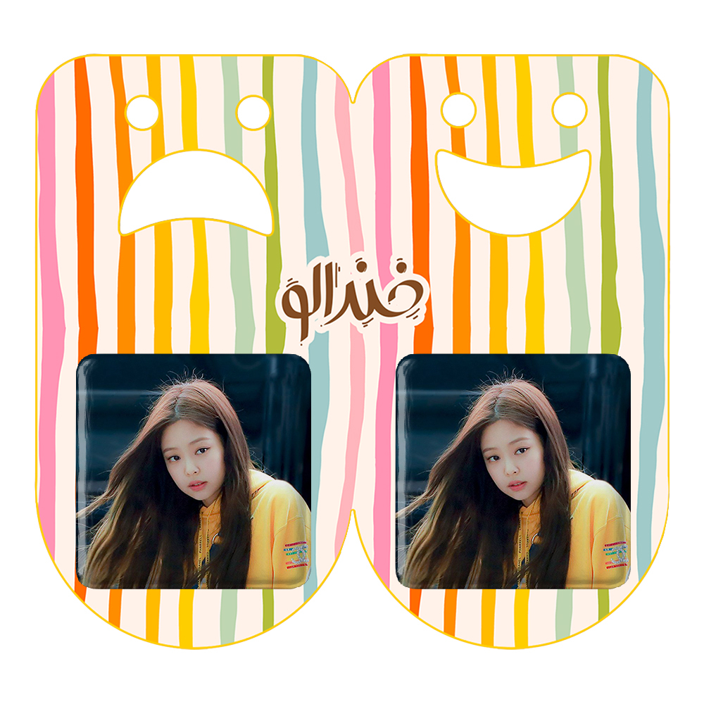 پیکسل خندالو مدل جنی بلک پینک کد 14058 به همراه مگنت