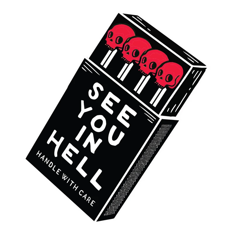 برچسب لپ تاپ پویا مارکت طرح جهنم کد 3386