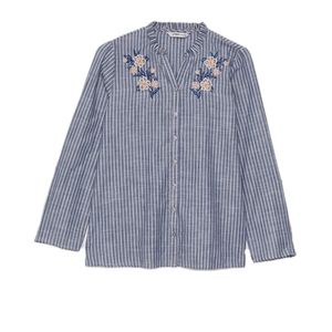 شومیز آستین بلند زنانه ال سی وایکیکی مدل Cizgili43221