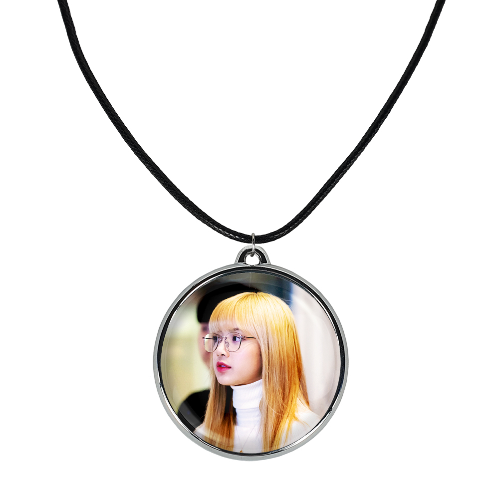 گردنبند خندالو مدل لیسا بلک پینک کد 1432714326