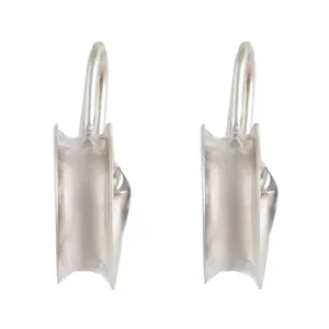 گوشواره نقره زنانه بازرگانی میلادی مدل مدرن GZN_238