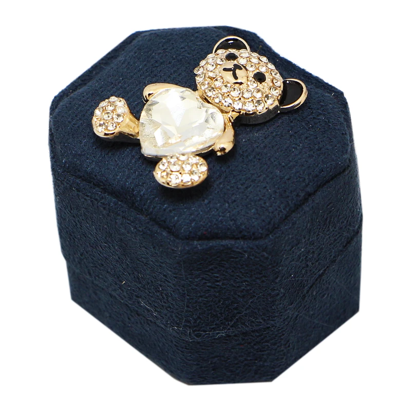 جعبه انگشتر مدل خرس و قلب کد BFB0003