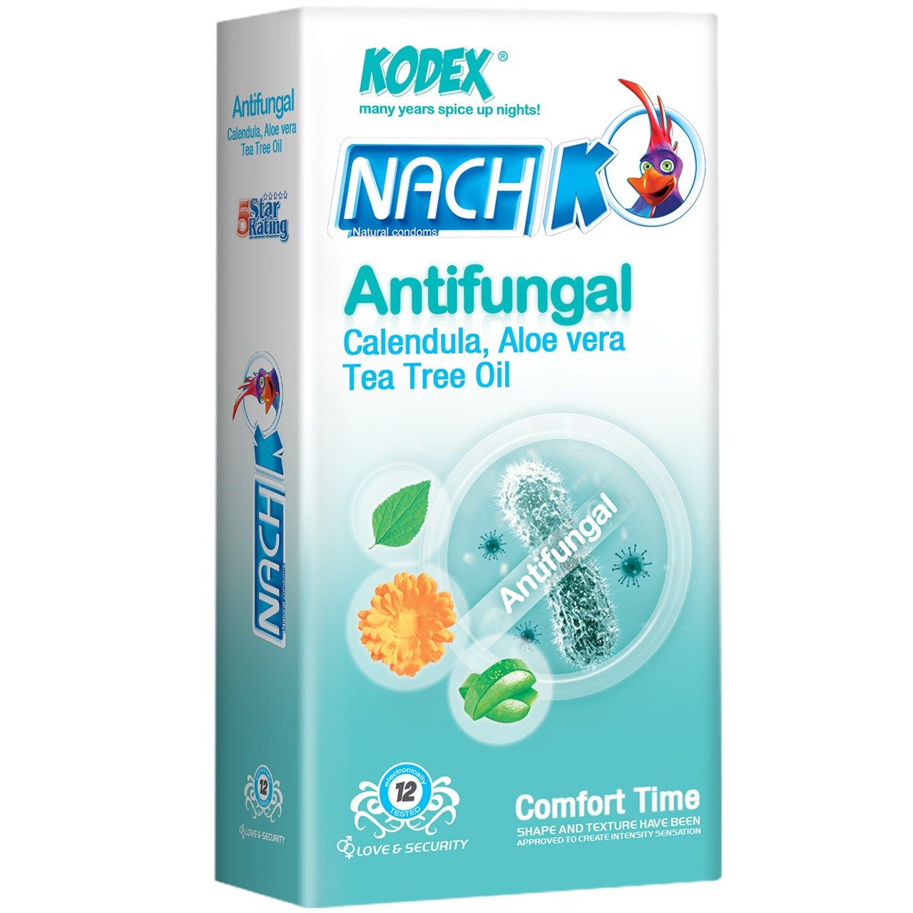 کاندوم ناچ کدکس مدل Antifungal بسته 12 عددی کد 9000 -  - 1