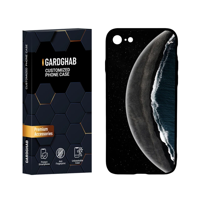  کاور گارد قاب مدل پشت گلس طبیعت مناسب برای گوشی موبایل اپل iPhone 7 / 8 / SE 2020 / SE 2022