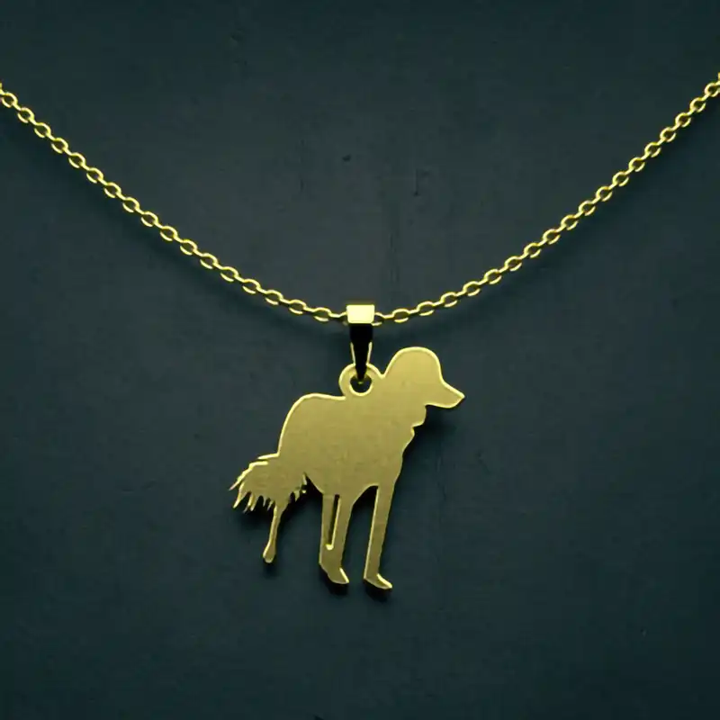 گردنبند طلا 18 عیار زنانه مدوپد مدل سگ کد J3-1-1025