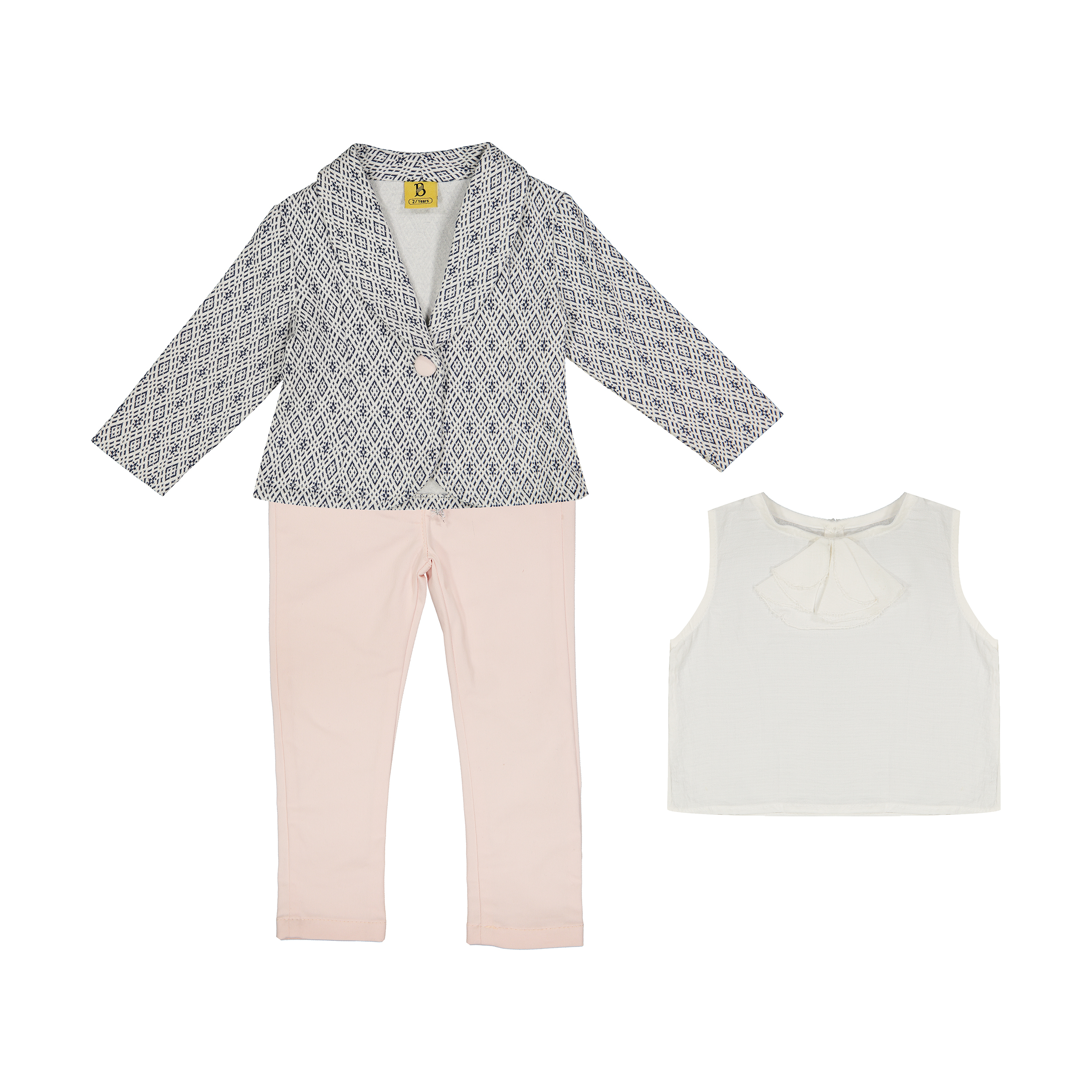 ست 3 تکه لباس دخترانه مدل TGP-1005