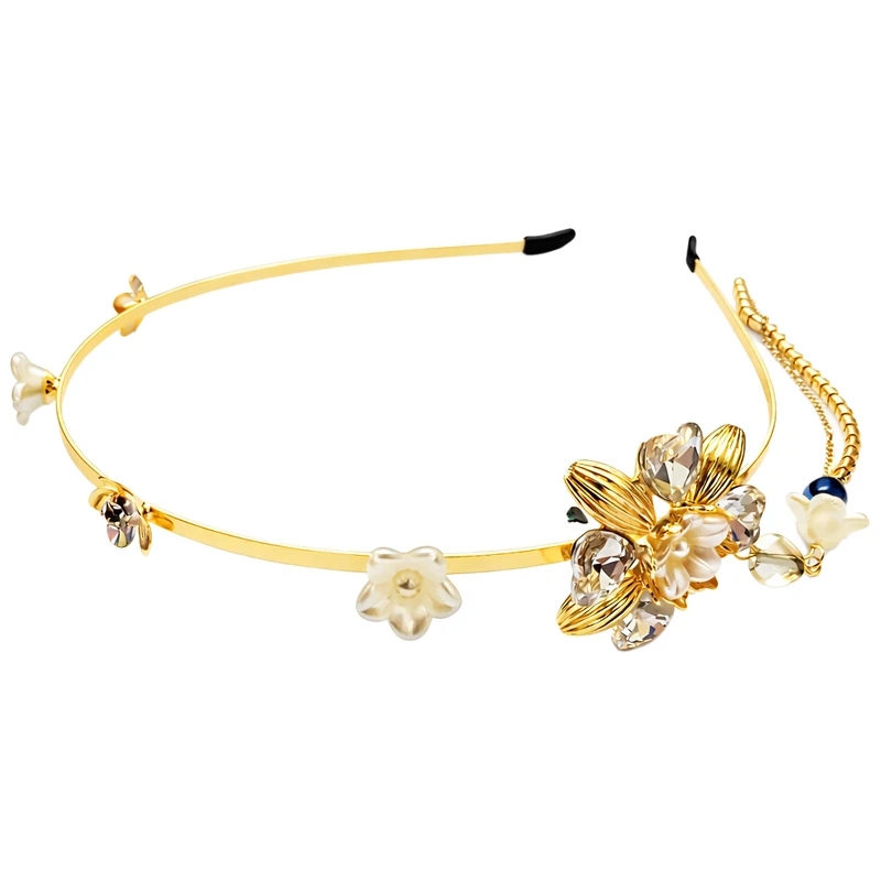 تل مو زنانه مدل شکوفه نگین دار