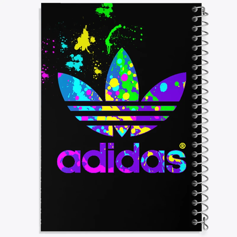 دفتر ژورنال نویسی 50 برگ خندالو مدل نقطه ای طرح آدیداس (Adidas) کد 36943