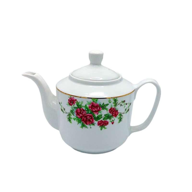 قوری چینی زرین ایران مدل بیدگل