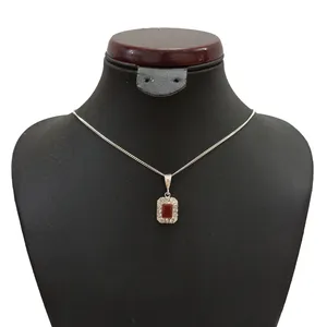 گردنبند نقره زنانه سلین کالا مدل عقیق کد ce-ag7