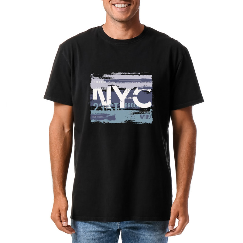 تی شرت آستین کوتاه مردانه مدل نیویورک