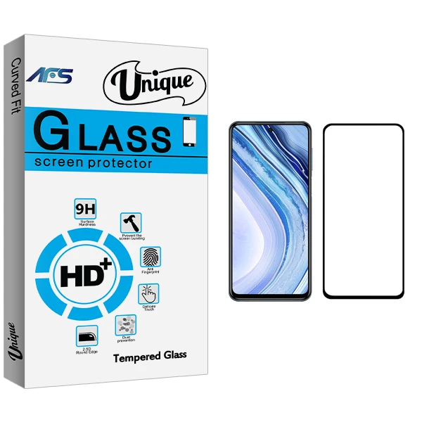 محافظ صفحه نمایش ای اف اس مدل Unique Glass مناسب برای گوشی موبایل شیائومی Redmi Note 9 Pro Max