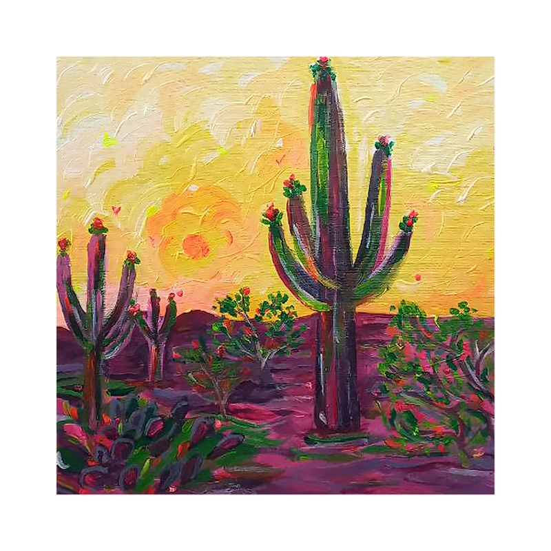 تابلو نقاشی رنگ روغن طرح هدیه هنری G0204