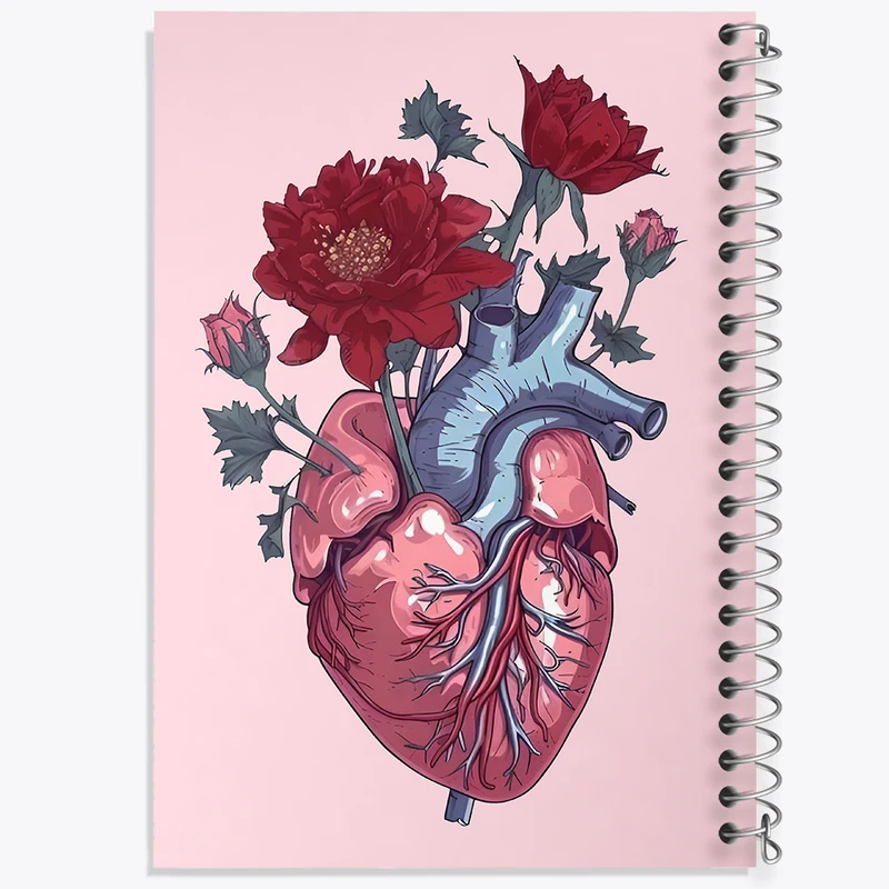 دفتر لیست خرید 50 برگ خندالو طرح قلب کد F6787