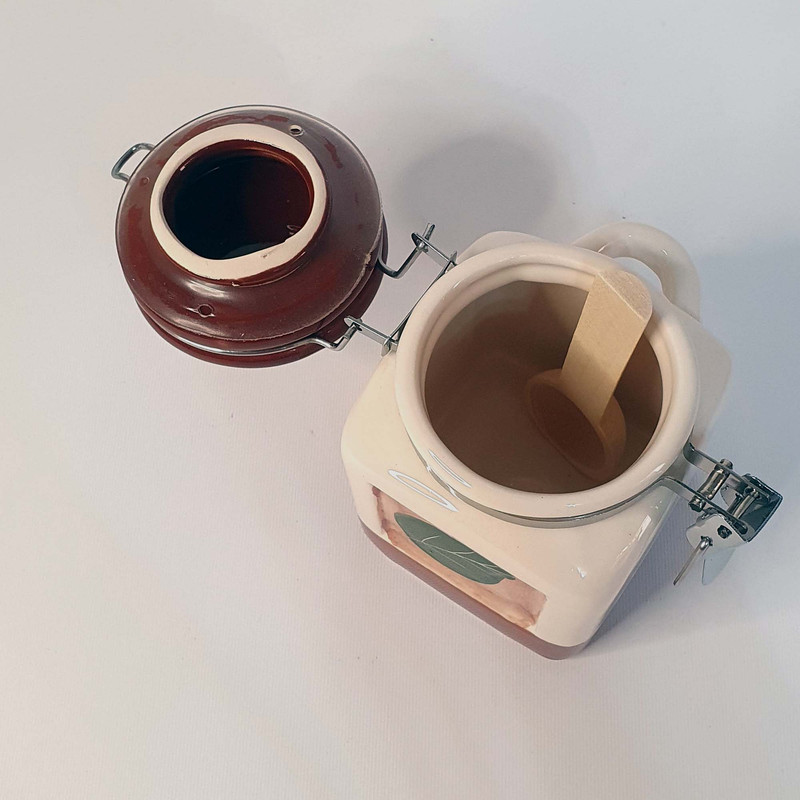 ست جا ادویه دنیلی طرح برگ کد V7-190X3 مجموعه 3 عددی