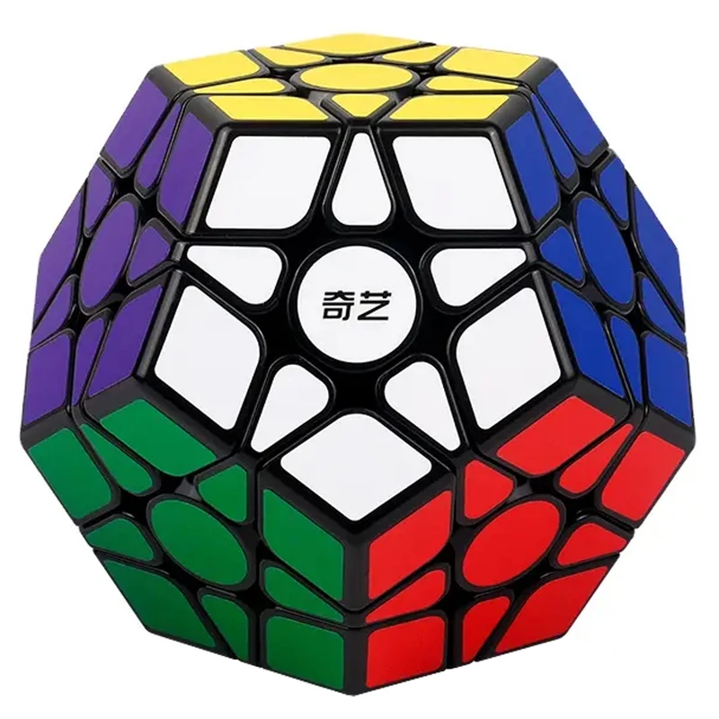 مکعب روبیک چی ای مدل مگامینکس کای وای کایهنگ دبلیو 3×3 QY Megaminx QiHeng Black W