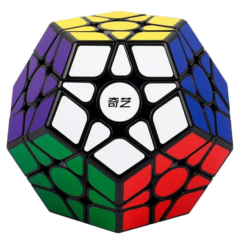 مکعب روبیک چی ای مدل مگامینکس کای وای کایهنگ دبلیو 3×3 QY Megaminx QiHeng Black W