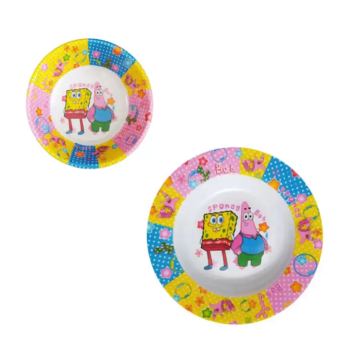 سرویس غذا خوری 5 پارچه کودک طرح باب اسفنجی کد bob55