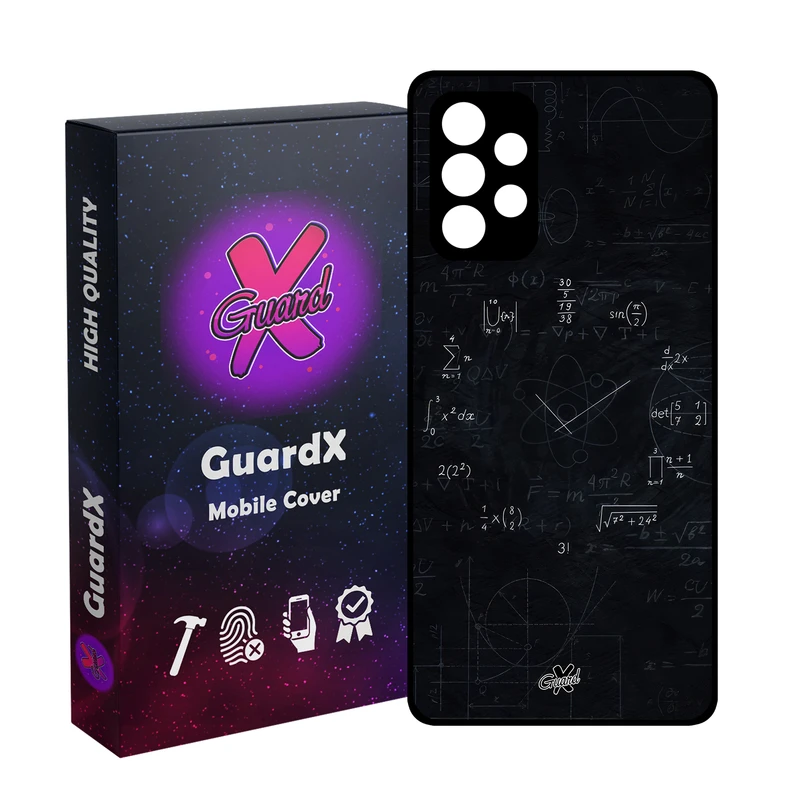 کاور گارد ایکس طرح ریاضی مدل Glass10631 مناسب برای گوشی موبایل سامسونگ Galaxy A32 4G