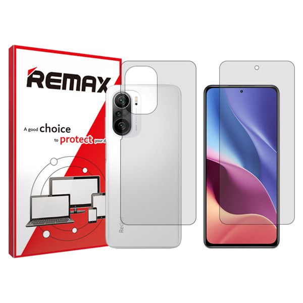 محافظ صفحه نمایش شفاف ریمکس مدل Resistant مناسب برای گوشی موبایل شیائومی Redmi K40 به همراه محافظ پشت گوشی