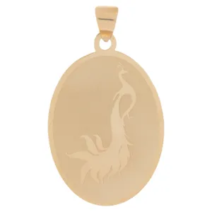 Maahak MM0864 Gold Necklace Pendant Plaque