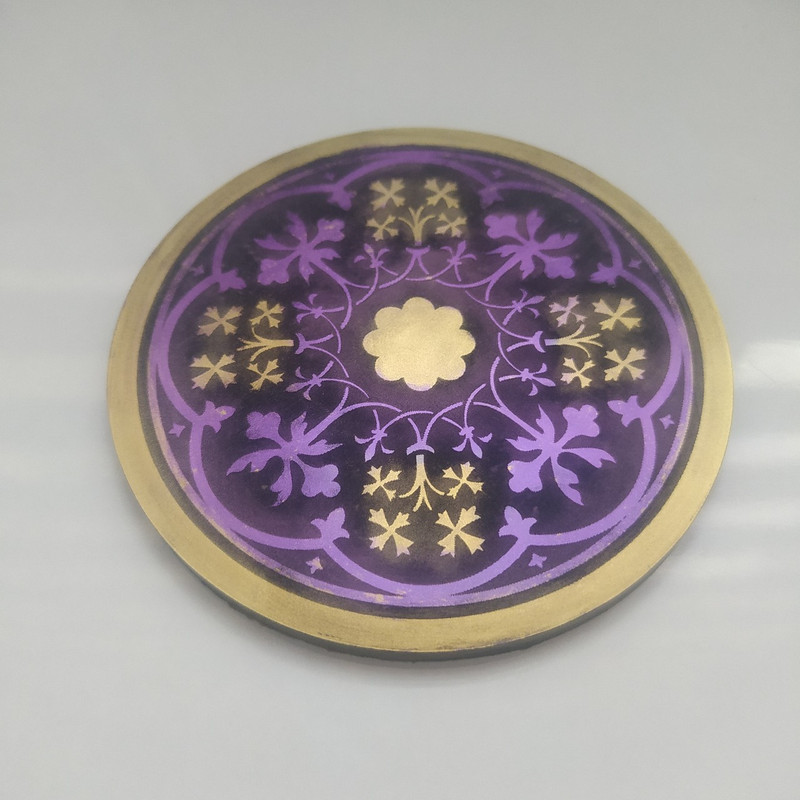 قالب رزین مدل زیرلیوانی دایره طرحدار کد 1