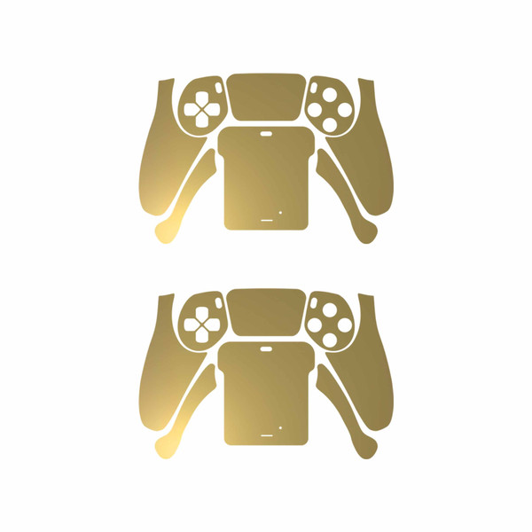 برچسب دسته بازی PS5 ماهوت مدل Matte-Gold بسته دو عددی