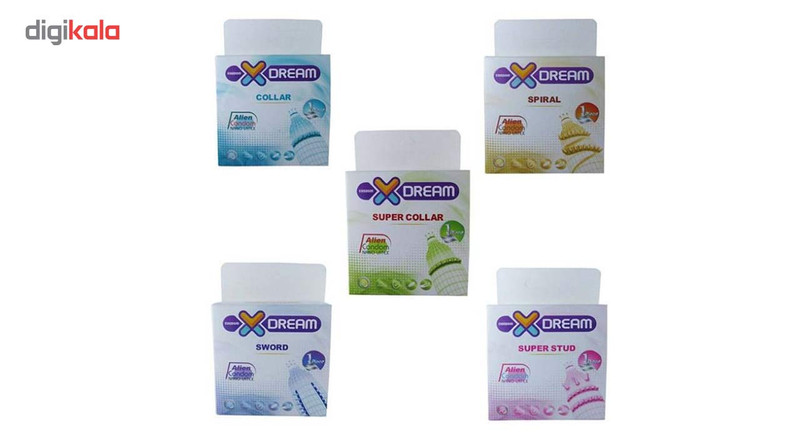 کاندوم ایکس دریم مدل x5 بسته 5 عددی