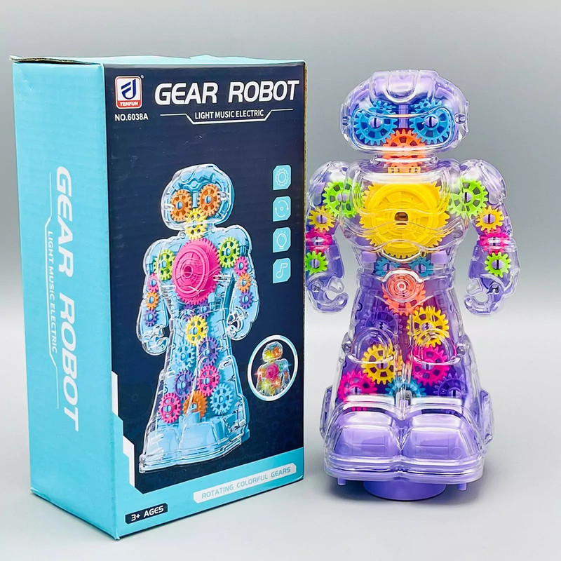 ربات طرح چرخ دنده ای مدل موزیکال Gear Robot