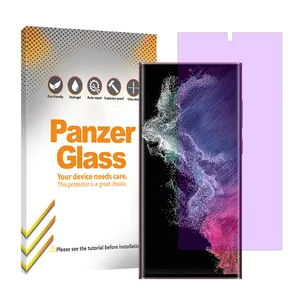 Panzer Glass Resistant model anti-purple screen protector suitable for Samsung Galaxy S22 Ultra 5G mobile phone