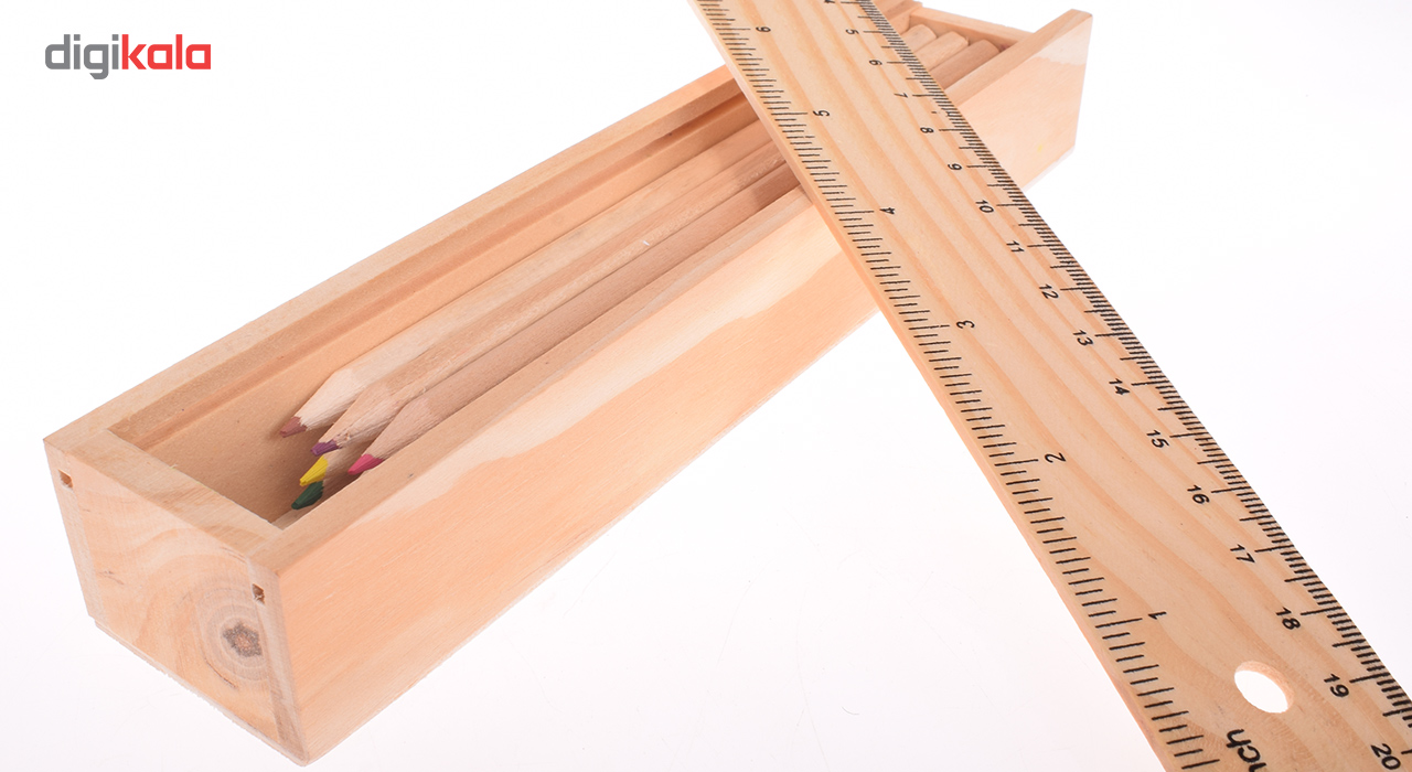 مداد رنگی 12 رنگ چوبی مدل مدل TR