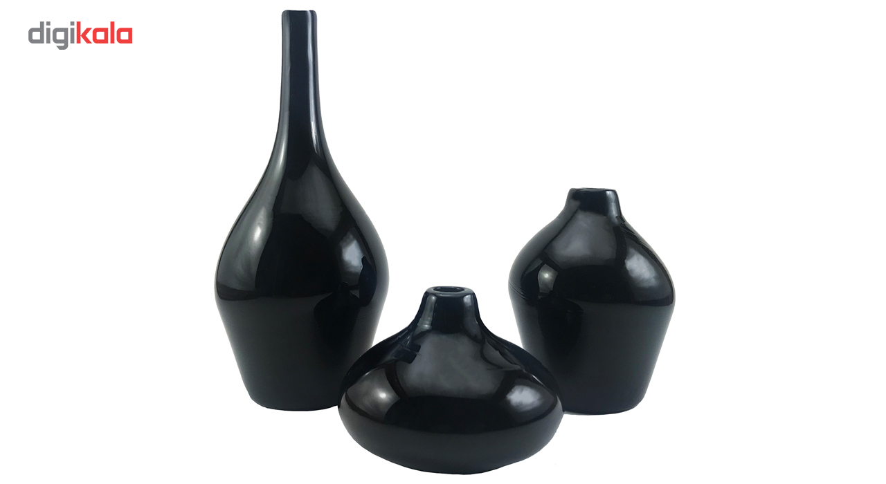 گلدان سالونگ طرح دوپوست کد 326 مجموعه سه عددی