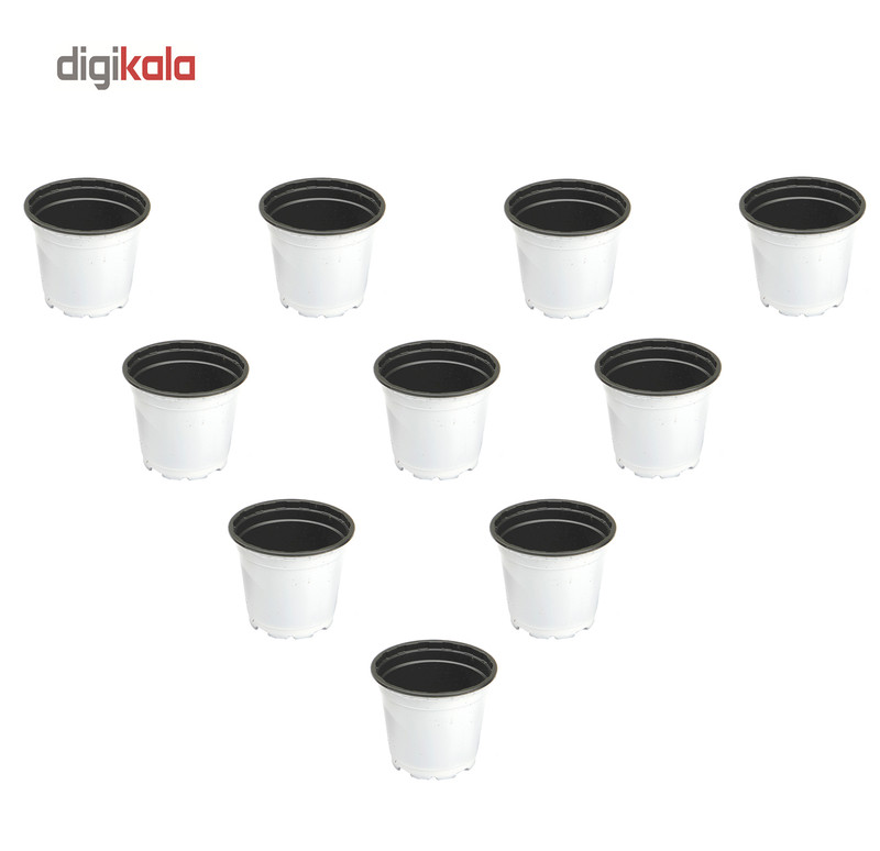 گلدان ژله ای سایز 8 ارتفاع 7سانتی متر مجموعه 10عددی