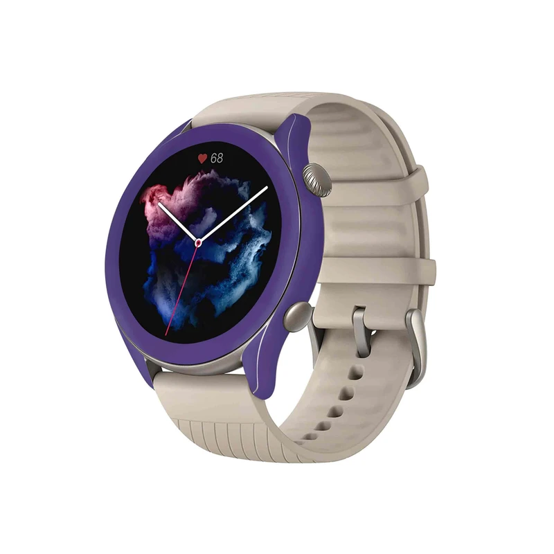 برچسب ماهوت طرح Matte-BlueBerry مناسب برای ساعت هوشمند آمازفیت GTR 3